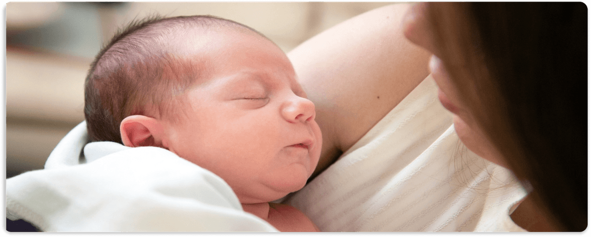 Baby with parent