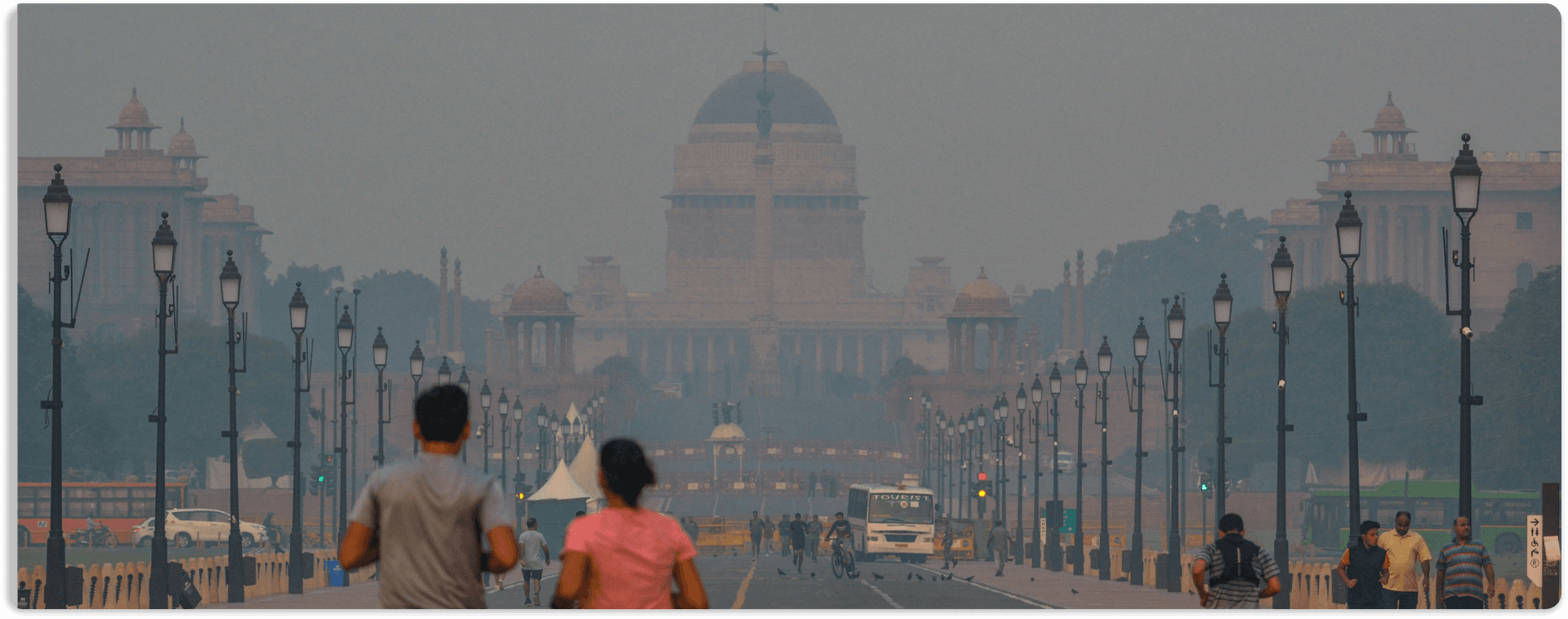 people jogging in India