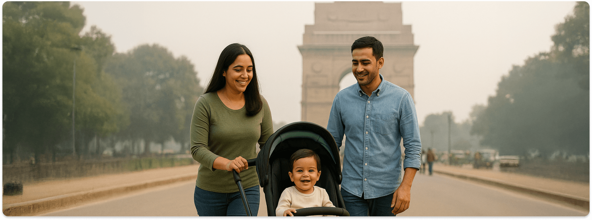 people jogging in India